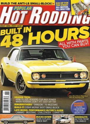 POPULAR HOT RODDING 2011 NOV - HEADER Spcl, RING BROTHERS '70 MUSTANG, MOPAR 360